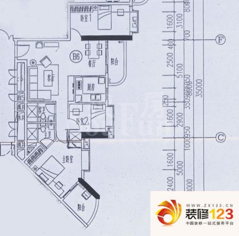 广州麓湖御景麓湖御景a栋 03单位户型户型图.