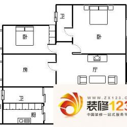 银都花园别墅户型图户型图 3室2.