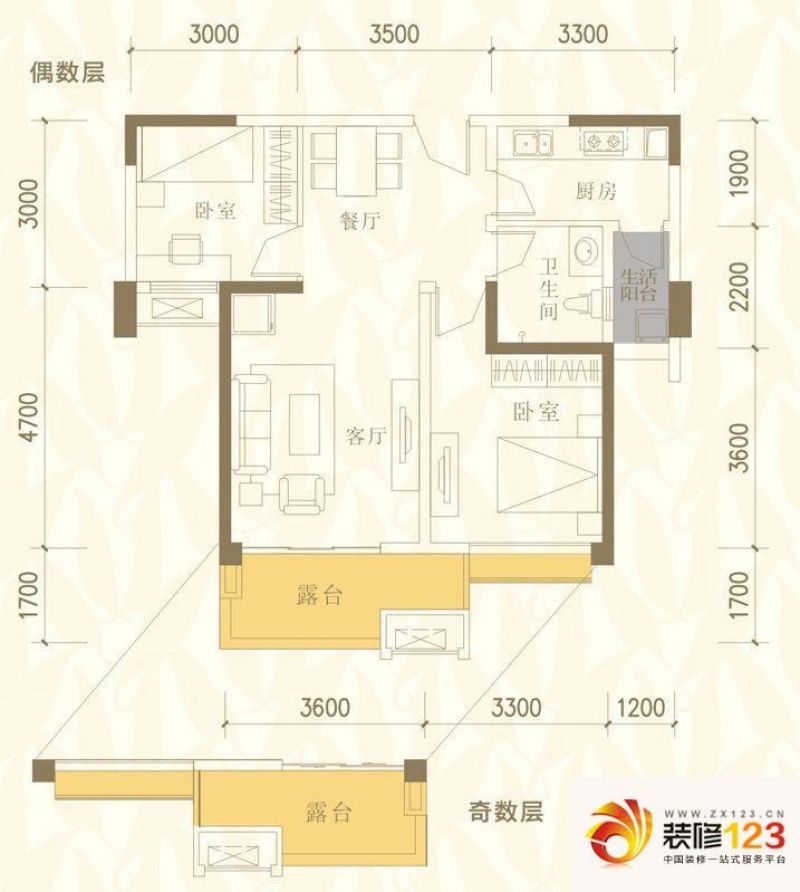 保利香雪户型图8号楼8-1-04户型 .