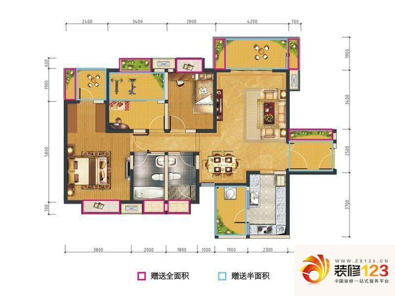 汇锦城c户型户型图