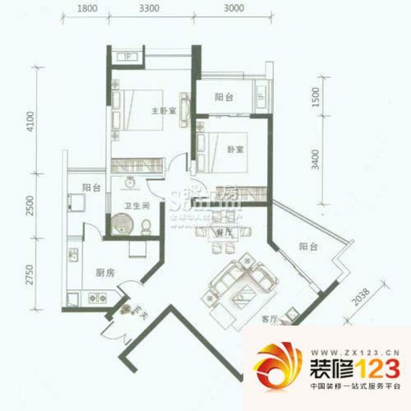成都英郡icon英郡h户型户型图图片大全-我的小区-成都