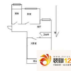 绿景馨园户型图户型图 2室1厅1卫 ...