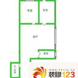 建予园户型图户型图 2室1厅1卫1 ...