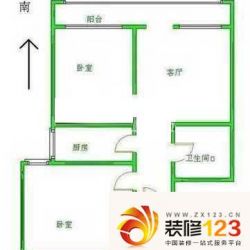 建予园户型图户型图 2室1厅1卫1 ...