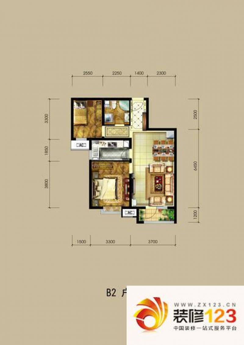 潮白河孔雀城英国宫b2户型图.