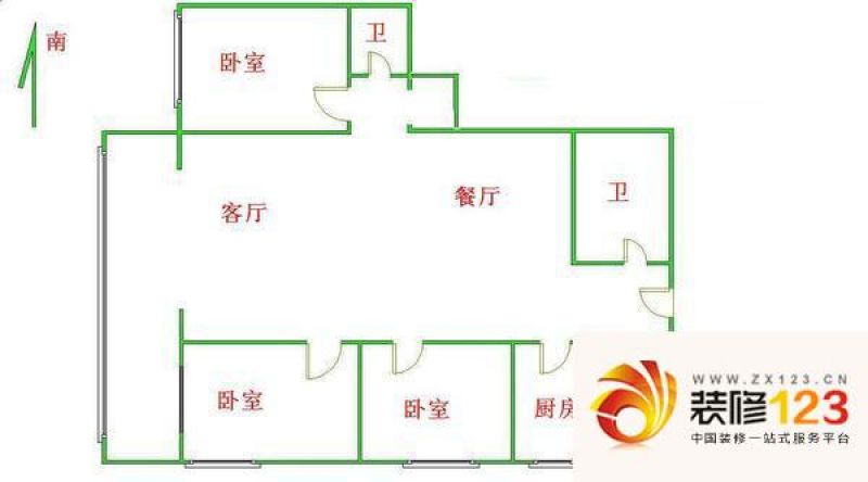 花市枣苑 0室 户型图