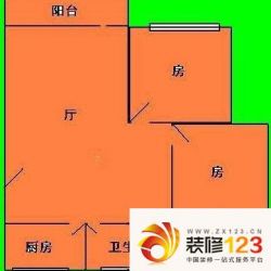 金道花园户型图2室1厅户型图 2室 ...