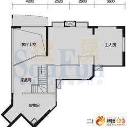 恒荔湾畔户型图B3栋3102复式单位 ...