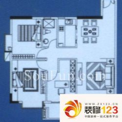 城启晴轩户型图3室2厅户型图  3 ...