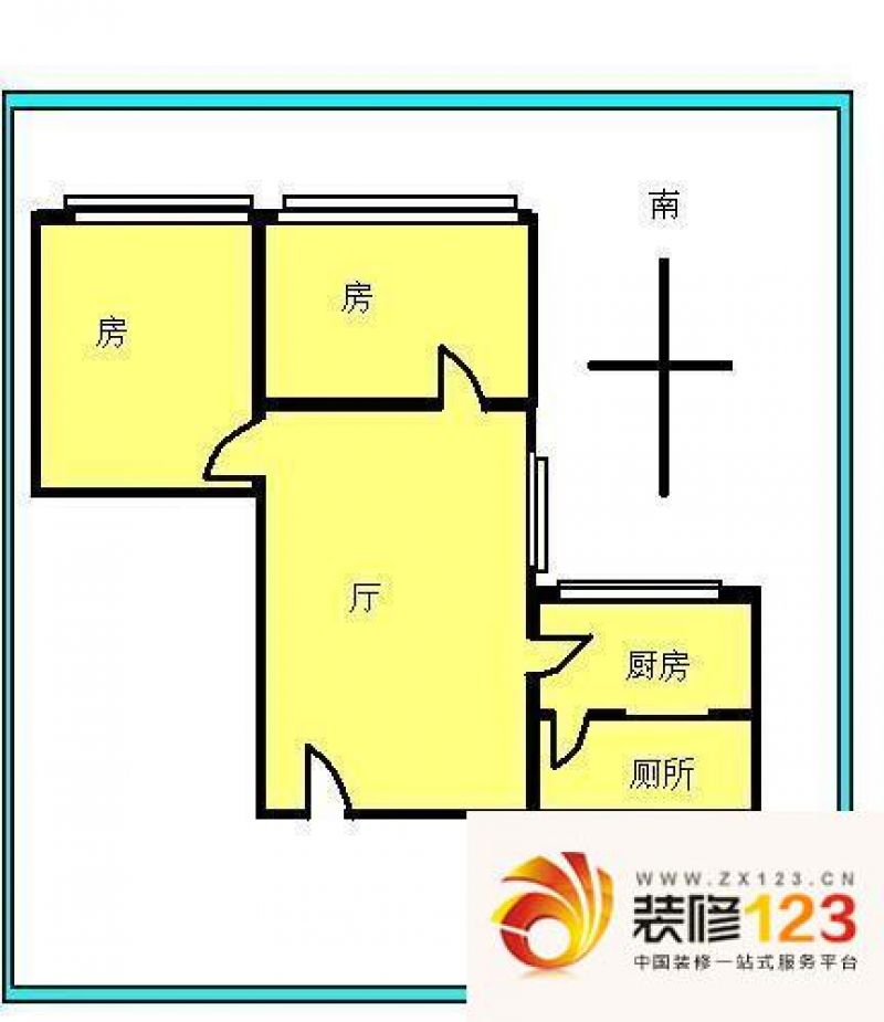 华福大厦户型图2室1厅户型图 2室 .