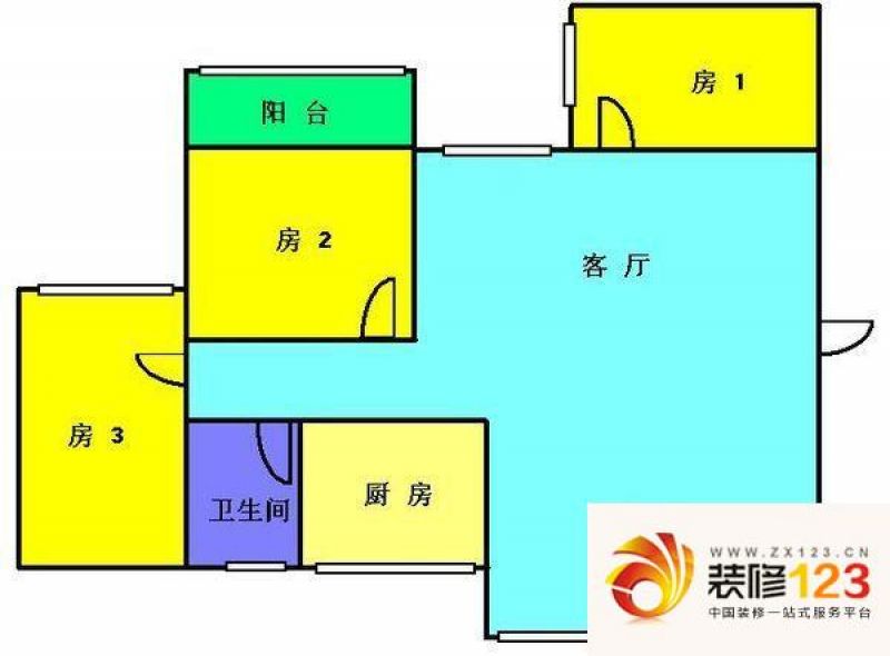 鹤翔里小区户型图鹤翔里 3室 户.