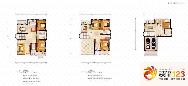 泊爱蓝岛户型图c户型 6室2厅2卫1.