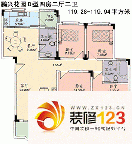 鹏兴花园三期户型图