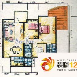 泊林花园户型图户型图 2室1厅1卫 ...