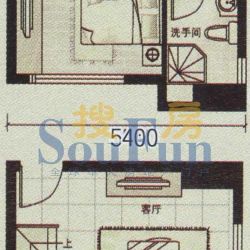 铂林国际公寓户型图