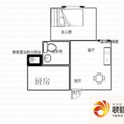 环岛丽园 1室 户型图