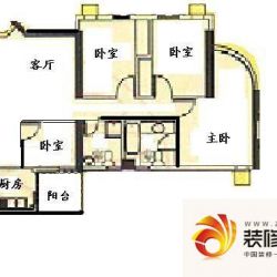 东方之珠花园户型图4室2厅户型图 ...