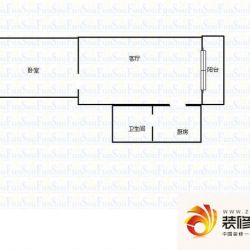 天鹅花苑户型图1室1厅户型图 1室 ...