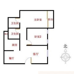 柏丽花园 2室 户型图