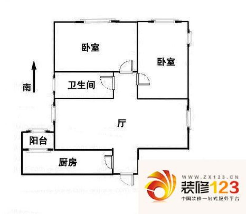 芳草园户型图3室2厅户型图 3室2.