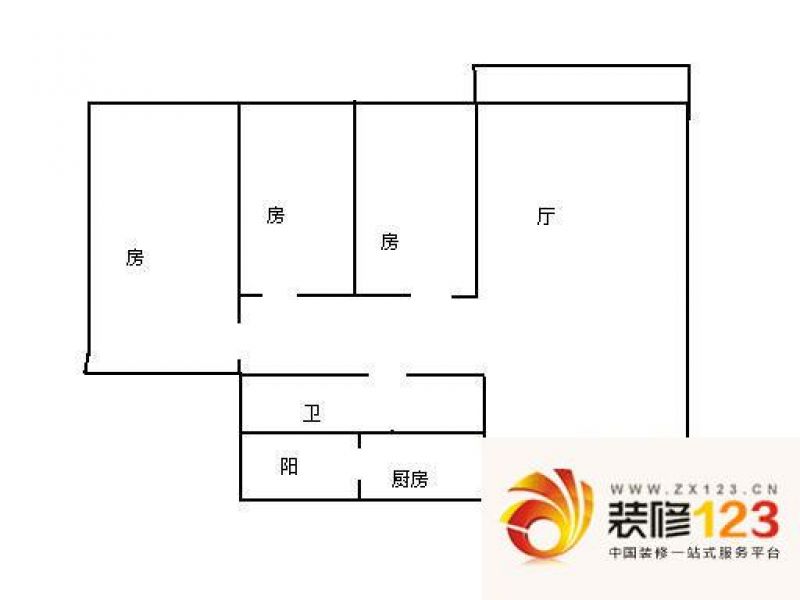 保利香槟花园户型图3室1厅户型图 ...