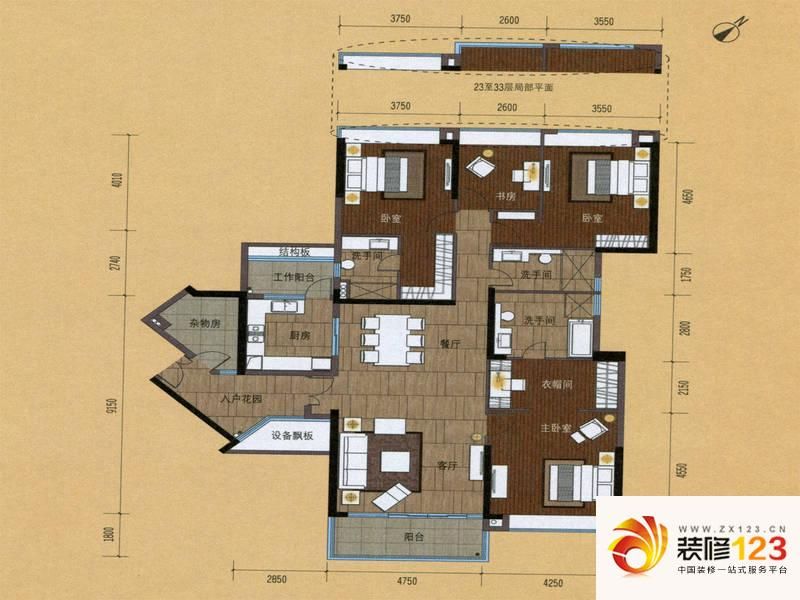 广州嘉裕公馆嘉裕公馆c栋04户型户型图.