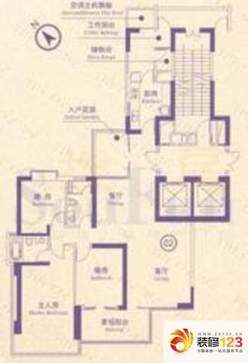 誉峰户型图峰逸轩30-41层2 3室2 ...