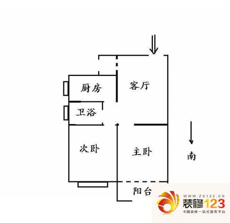 寿益坊户型图户型图 2室1厅1卫1.