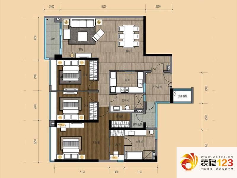 广州嘉裕公馆嘉裕公馆c栋04户型户型图.