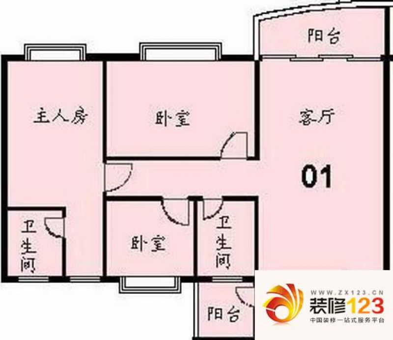 广州帝景苑珠江帝景紫龙府03和06户型户型图.