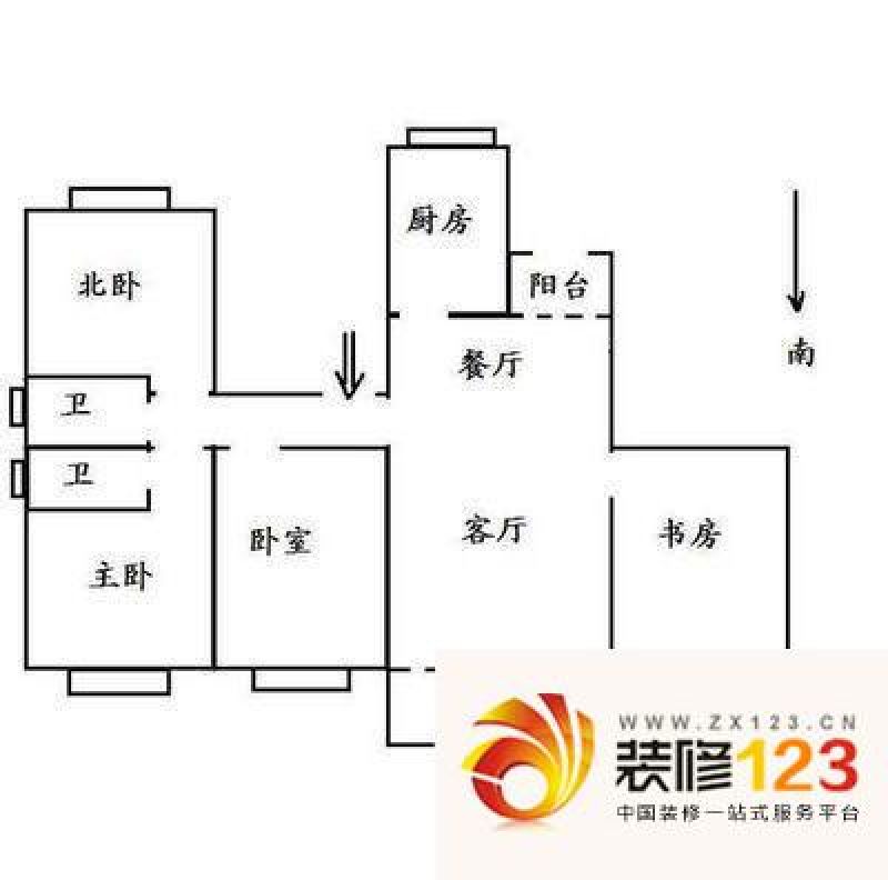 漕河景苑 4室 户型图