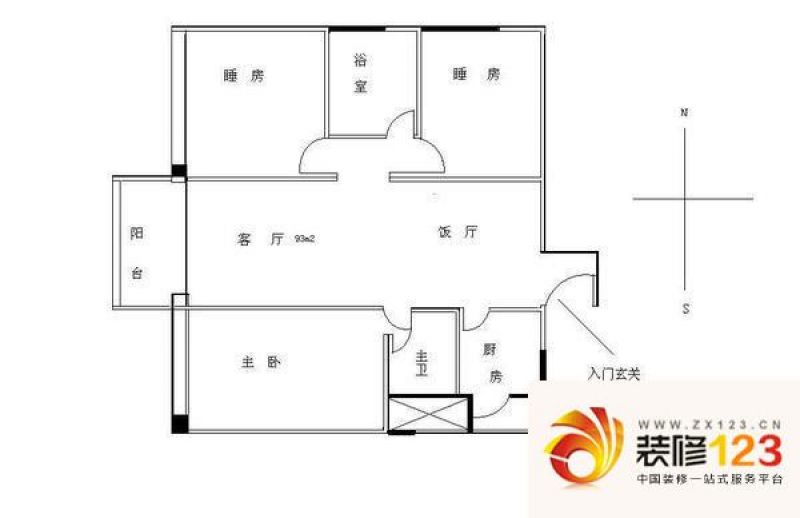 侨林苑户型图3室2厅户型图 3室2 ...