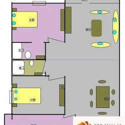 上海 当代新华2室 户型图 ...