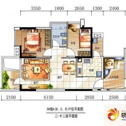 深房传麒山户型图5栋A（B、C、D）户 ...