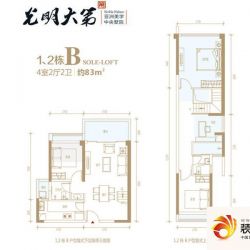 光明大第B户型户型图