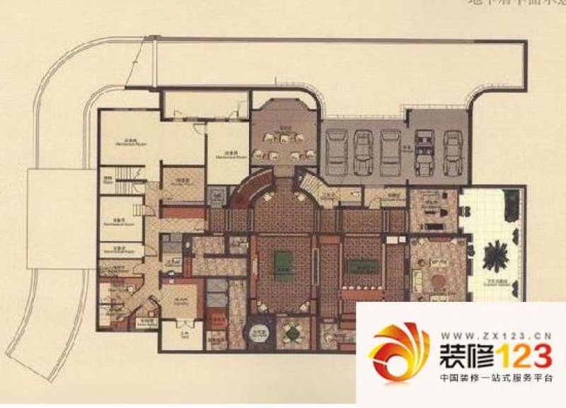 华洲君庭d-3户型户型图