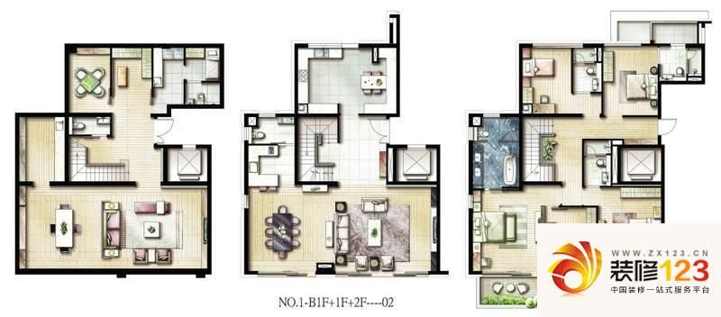 新华路一号花园复式02户型户型图.