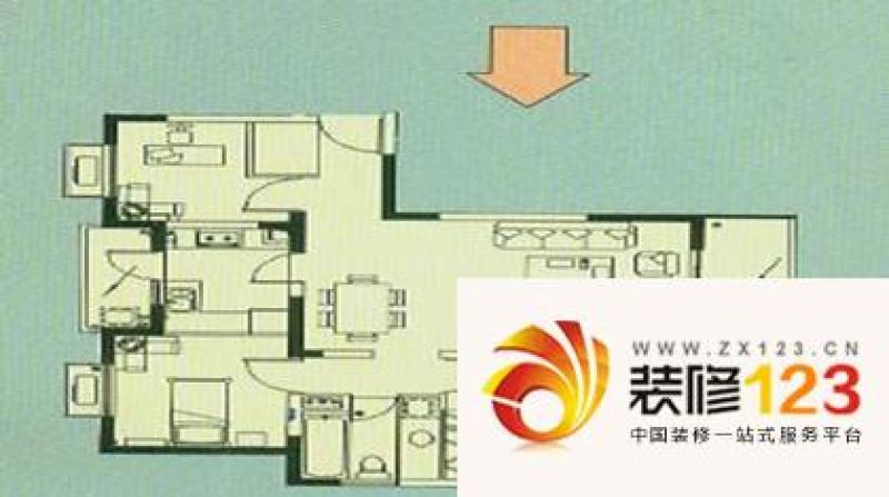 上海 秀康新城达城家园 户型图.