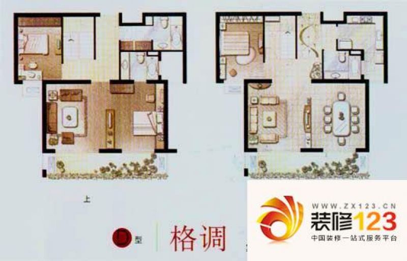 海悦花园户型图户型图 4室2厅2卫.