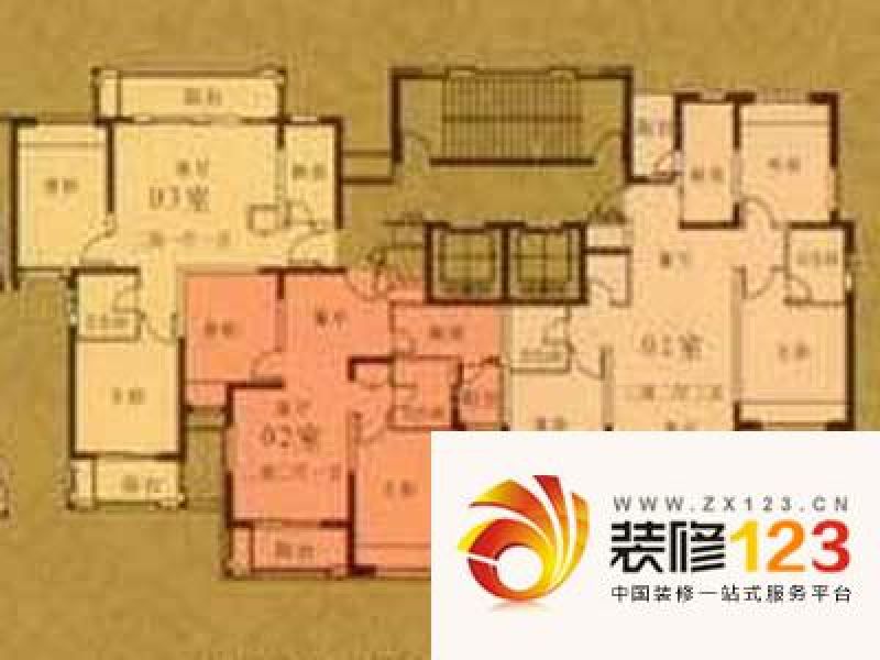 上海宝华城市花园宝华城市花园d2户型户型图 .