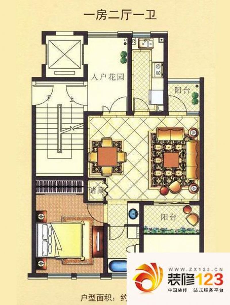 东方城市豪苑c1户型户型图 .