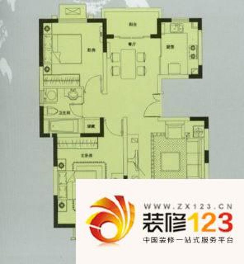 紫东新苑 1室 户型图