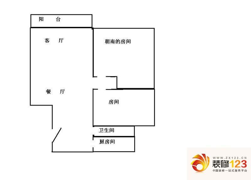 上海 新华公寓2室 户型图 ...