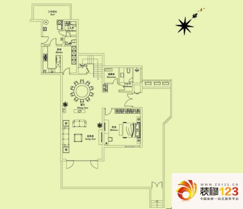 凯德茂名公馆E 户型户型图 ...