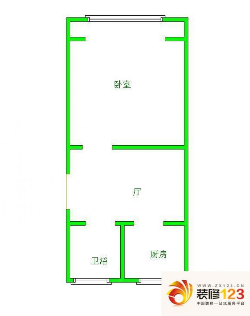 新泾一村户型图户型图 1室1厅1卫.