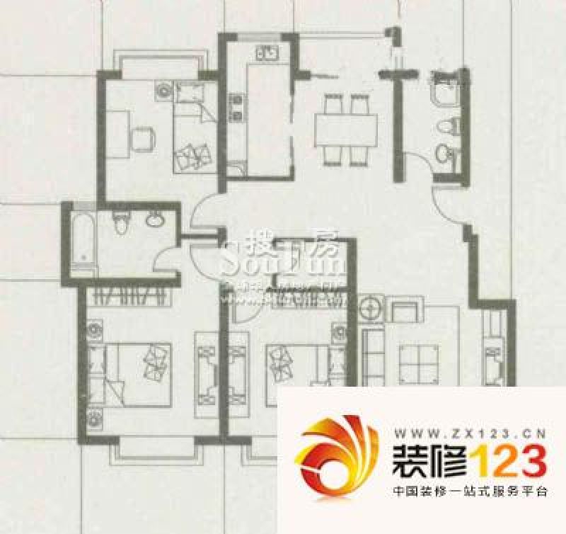 上海海立华亭海立华亭公寓a户型图图片大全-我的小区-上海装信通网