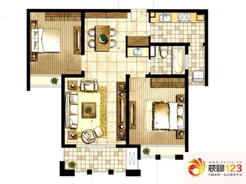 尼德兰花园4/5-b1户型图