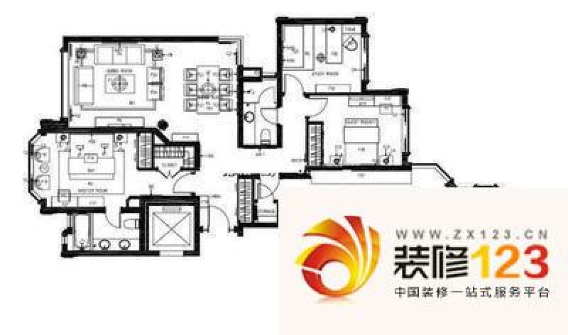 上海华山夏都苑华山夏都苑 4室 户型图图片大全-我的小区-上海装信通