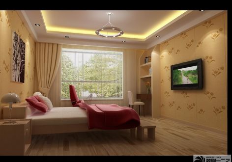 现代中式  温馨卧室