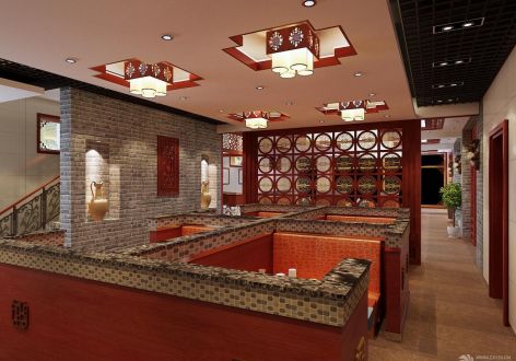 百叶居中式饭店设计